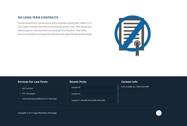 Web design footer